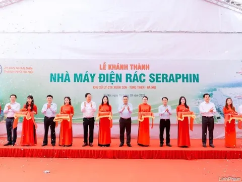 Hà Nội: Khánh thành Nhà máy đốt rác phát điện Seraphin, công suất 2.250 tấn/ngày, đêm