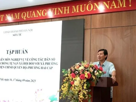 Hà Nội tập huấn cho 126 xã phường về lĩnh vực dân số, trẻ em và phòng chống tệ nạn xã hội