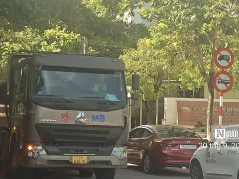 Xe ben vẫn "tung hoành" trên đường cấm ở Quy Nhơn, CSGT xác minh phạt nguội