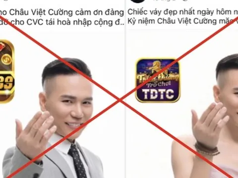 Châu Việt Cường quảng cáo cá độ cho web cờ bạc?