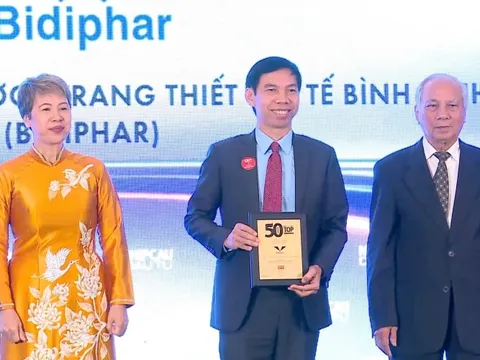 Bidiphar được vinh danh top 50 công ty kinh doanh hiệu quả nhất Việt Nam
