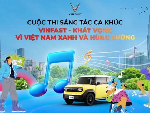 Chung kết cuộc thi sáng tác ca khúc VinFast: Hàng trăm tác phẩm tranh tài, chờ công bố giải thưởng lớn