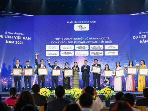 Giải thưởng Du lịch Việt Nam 2025: Vinh danh 113 doanh nghiệp, đơn vị tiêu biểu trong lĩnh vực du lịch