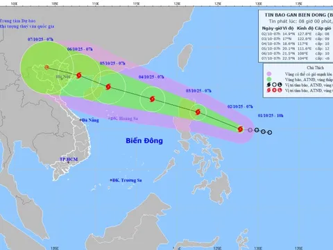 Biển Đông sắp đón bão số 11, dự báo ảnh hưởng đến đất liền ngày 6/10