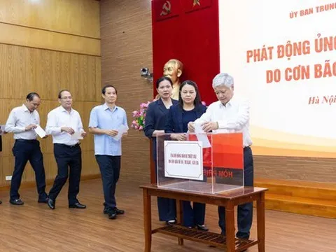 Ủy ban MTTQ Việt Nam phát động ủng hộ đồng bào bị thiệt hại do bão số 10