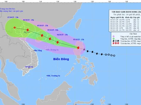 2 kịch bản dự báo hướng di chuyển của bão MATMO