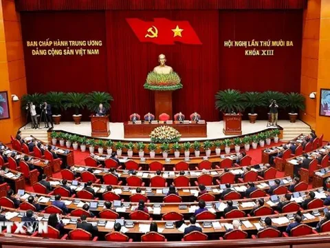 Ngày làm việc thứ nhất Hội nghị lần thứ 13 Ban Chấp hành Trung ương Đảng khóa XIII