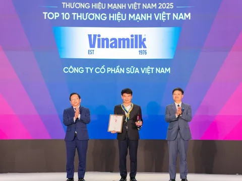Dẫn đầu xu thế phát triển mới, Vinamilk tự hào là 1 trong 10 thương hiệu mạnh Việt Nam