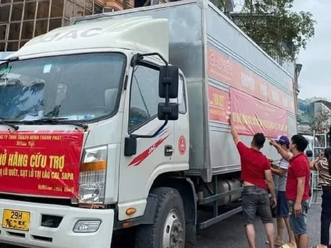 Đề nghị miễn phí đường bộ cho các phương tiện vận chuyển hàng cứu trợ bão lũ