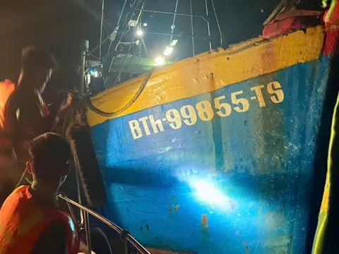 Bắt giữ 2 tàu giã cào bay vi phạm quy định khai thác hải sản tại Lâm Đồng