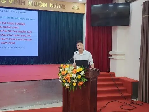 Xã Phúc Thịnh tiên phong ứng dụng AI vào giáo dục, hướng tới chuyển đổi số toàn diện