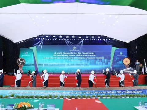 Hà Nội khởi công dự án đường sắt đô thị số 2, đoạn Nam Thăng Long – Trần Hưng Đạo