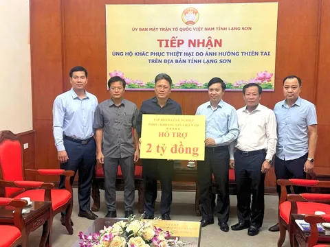 TKV ủng hộ khắc phục thiệt hại do thiên tai trên địa bàn tỉnh Lạng Sơn, Lào Cai