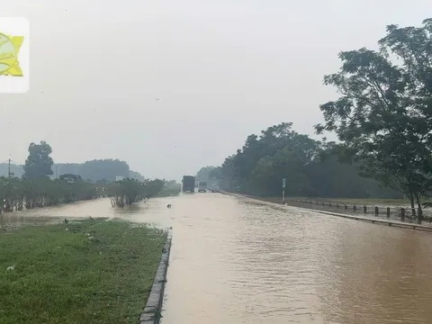 Hướng dẫn di chuyển tuyến Hà Nội - Thái Nguyên khi cao tốc đang ngập sâu
