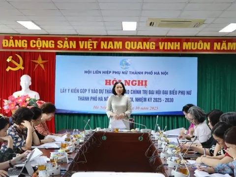 Góp ý Dự thảo lần 3 Báo cáo chính trị trình Đại hội Đại biểu Phụ nữ thành phố Hà Nội, nhiệm kỳ 2025-2030