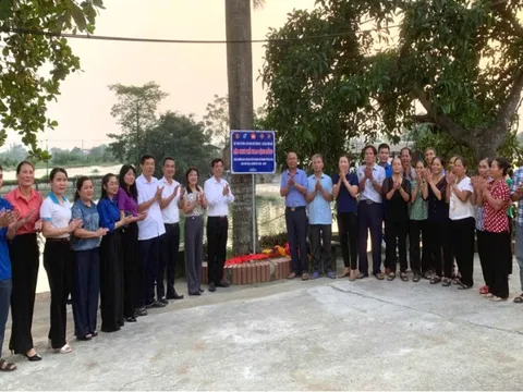 Xã Ứng Hoà: Khánh thành sân chơi thể thao chào mừng Đại hội Đảng bộ thành phố Hà Nội