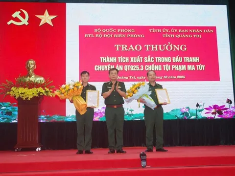 Khen thưởng chuyên án bắt giữ 2 đối tượng, thu giữ 500 kg ma túy tại Quảng Trị