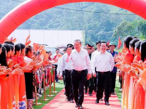 Tổng Bí thư Tô Lâm dự lễ khởi công Trường phổ thông nội trú liên cấp Na Ngoi