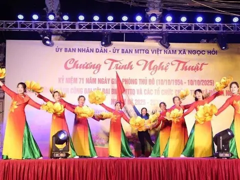 Xã Ngọc Hồi: Sôi nổi chương trình nghệ thuật chào mừng 71 năm Ngày Giải phóng Thủ đô