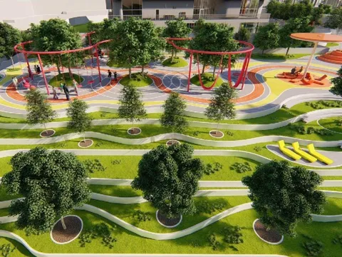 Công trình có mục đích kinh doanh nào được phép xây dựng trong công viên?