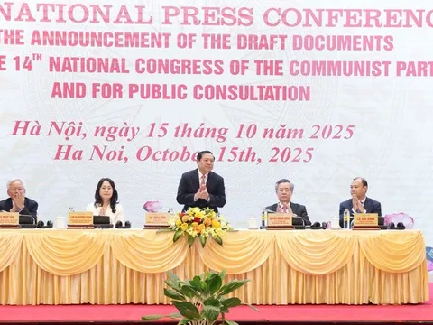 Họp báo quốc tế công bố Dự thảo các văn kiện trình Đại hội đại biểu toàn quốc lần thứ XIV của Đảng