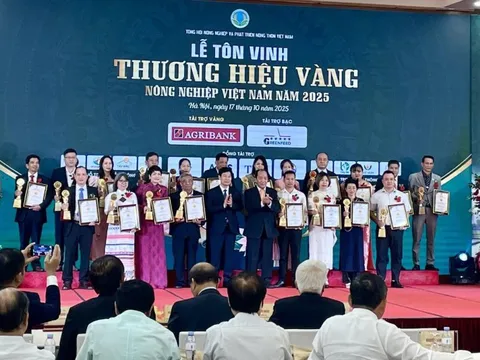Tôn vinh Thương hiệu Vàng nông nghiệp Việt Nam 2025