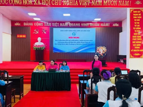 Hội nghị tổng kết công tác tổ chức Đại hội đại biểu Phụ nữ xã Dân Hòa lần thứ I, nhiệm kỳ 2025–2030