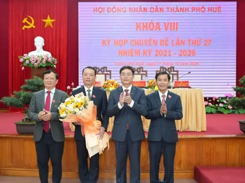Ông Phan Thiên Định được bầu giữ chức Chủ tịch UBND Tp.Huế