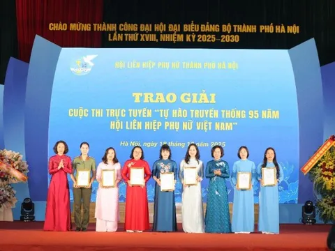 Hội LHPN phường Khương Đình đạt giải Nhất tập thể cuộc thi trực tuyến “Tự hào truyền thống 95 năm Hội LHPN Việt Nam“