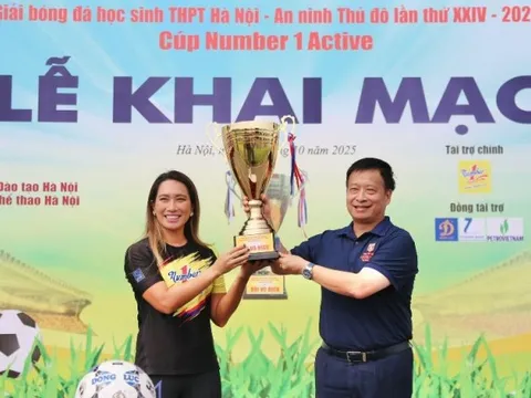 Khai mạc Giải bóng đá học sinh THPT Hà Nội - An ninh Thủ đô lần thứ XXIV Cúp Number 1 Active 2025
