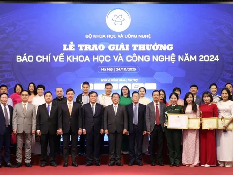 Vinh danh 24 tác phẩm xuất sắc tại Giải thưởng báo chí về KH&CN năm 2024