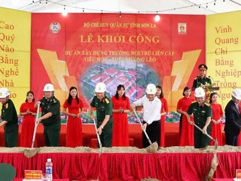 Sơn La: 100% xã biên giới khởi công xây dựng trường nội trú liên cấp