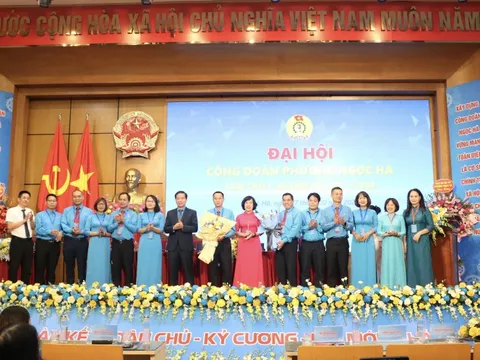 Đại hội Công đoàn phường Ngọc Hà lần thứ I, nhiệm kỳ 2025-2030: “Đoàn kết - Dân chủ - Kỷ cương - Đổi mới - Phát triển”