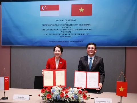 Việt Nam, Singapore ký Bản ghi nhớ hợp tác thương mại gạo