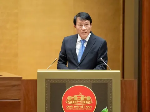 Bộ trưởng Bộ Công an trình bày các tờ trình về 4 dự án luật