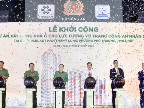 Khởi công dự án nhà ở cho lực lượng CAND tại Khu đô thị Nam Thăng Long, Hà Nội