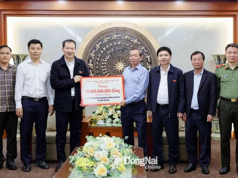 Đồng Nai hỗ trợ 41 tỷ đồng giúp 4 tỉnh miền Bắc khắc phục hậu quả bão lũ