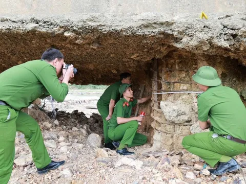 Công an Phú Thọ vào cuộc điều tra vụ móng cầu Sông Lô hư hỏng, trơ cốt thép