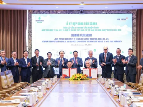 Petrovietnam - Messer liên doanh đầu tư Nhà máy khí công nghiệp Cái Mép