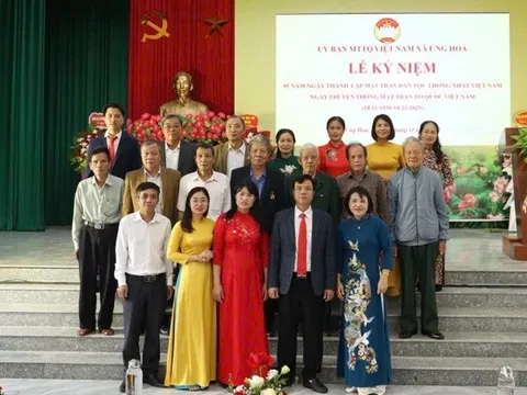 Xã Ứng Hoà: Nhiều hoạt động thiết thực kỷ niệm 95 năm Ngày truyền thống Mặt trận Tổ quốc Việt Nam