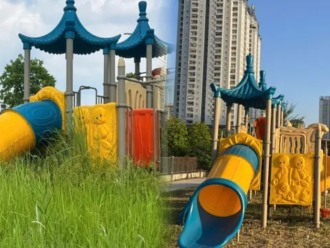 Diện mạo mới tinh tươm của Công viên CV1 sau đợt ra quân của phường Cầu Giấy