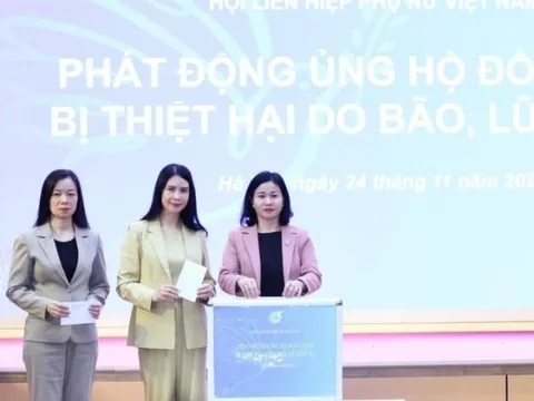 Hội LHPN Việt Nam phát động ủng hộ đồng bào bị thiệt hại do bão, lũ gây ra ở khu vực miền Trung và Tây Nguyên