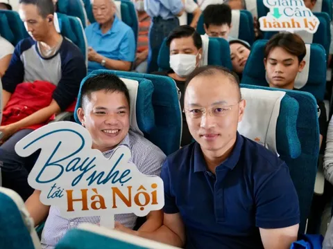 Vietnam Airlines giảm phát thải 2,43 tấn CO2 trong chiến dịch “Bay nhẹ tới Hà Nội”