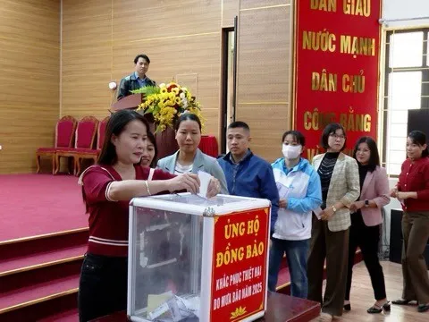 Xã Ứng Hoà phát động ủng hộ đồng bào bị thiệt hại do mưa lũ