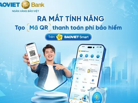BAOVIET Bank ra mắt tính năng tạo mã QR cho giao dịch thanh toán phí bảo hiểm Nhân thọ trên BAOVIET Smart