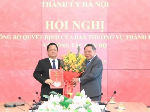 Phó Chủ nhiệm Văn phòng Quốc hội giữ chức vụ Phó Trưởng ban Ban Tuyên giáo và Dân vận Thành ủy Hà Nội