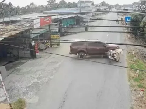 Danh tính đối tượng lái ô tô húc ngã mô tô đặc chủng của CSGT rồi bỏ trốn