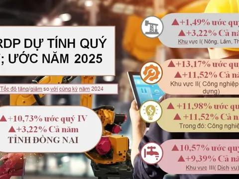 Đồng Nai bứt phá mạnh mẽ, GRDP năm 2025 vượt mục tiêu, khẳng định vai trò đầu tàu kinh tế của vùng và cả nước