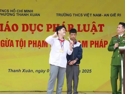 Phường Thanh Xuân đẩy mạnh tuyên truyền pháp luật trong trường học