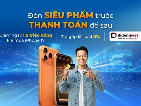 Giảm ngay 1,5 triệu đồng khi mua trả góp iPhone 17 bằng thẻ tín dụng PVcomBank